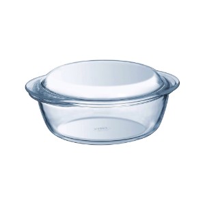 Vas rotund, din sticla termorezistenta, 2,2L + 0,8L - PYREX