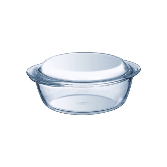 Vas rotund, din sticla termorezistenta, 1,6L + 0,5L - PYREX