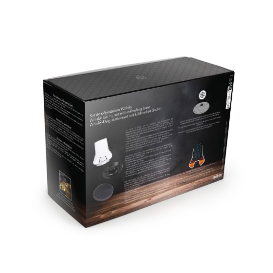 Set 2 pahare whisky, cu baza de racire negru mat, "Atmosphere" - Peugeot