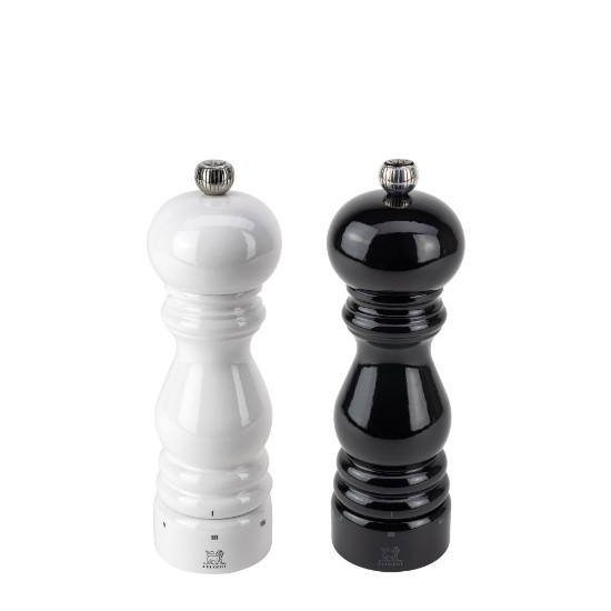 Set 2 rasnite sare si piper, 18 cm "Paris u'Select", White&Black - Peugeot