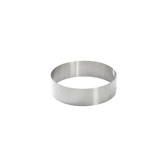 Forma perforata pentru tarta, inox, 7,5 cm - de Buyer