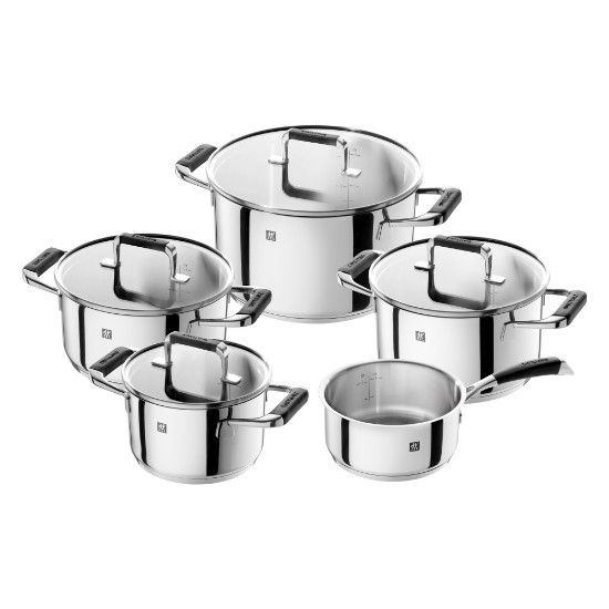 Set vase de gatit, 9 piese, inox, "Poletto" - Zwilling