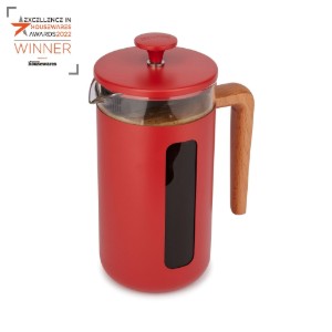 Cafetiera, sticla borosilicata, 1L, "Pisa", Rosu - La Cafetiere