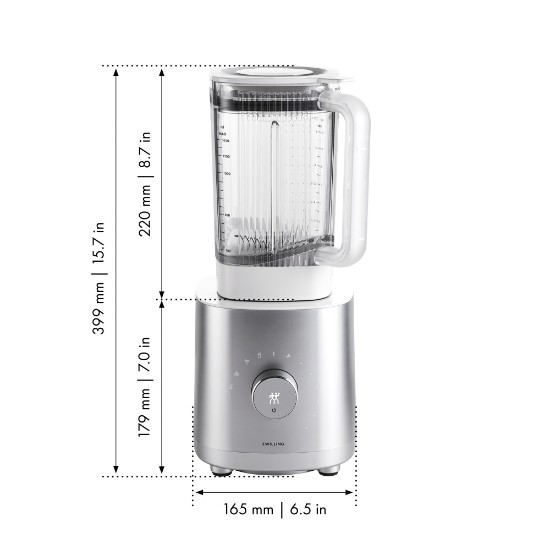 Blender, 1,4L, 1200W, "Enfinigy", Argintiu - Zwilling