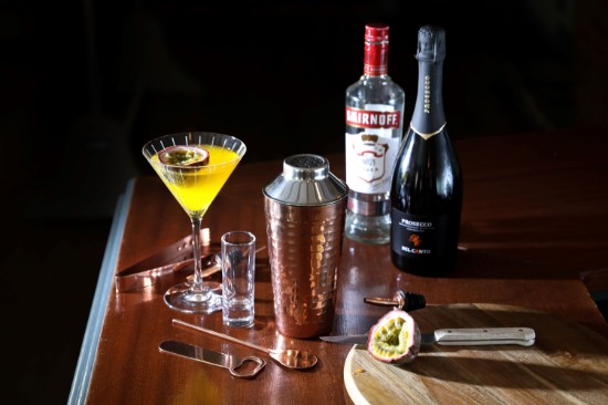 Set cocktail, 7 piese, inox, Copper - BarCraft