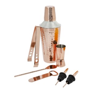 Set cocktail, 7 piese, inox, Copper - BarCraft