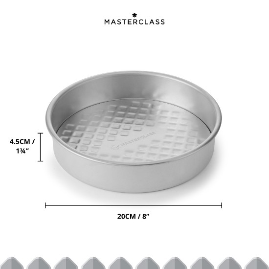 Forma de copt, cu baza detasabila, din aluminiu reciclat, 20 cm, "Master Class" - Kitchen Craft