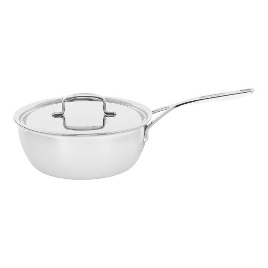 Tigaie conica saute, 5-Ply, inox, 24cm/3,3L, "5-Plus" - Demeyere