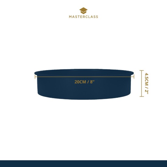 Forma de copt rotunda, otel, 20 cm, "MasterClass" - Kitchen Craft