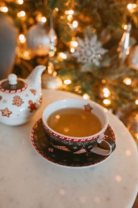 Set servire ceai, portelan, 350ml, "GINGERBREAD" - Easy Life
