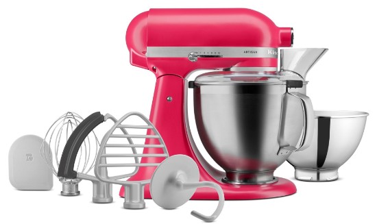 Mixer cu bol 4.7L, Artisan, Model 195, Hibiscus - KitchenAid