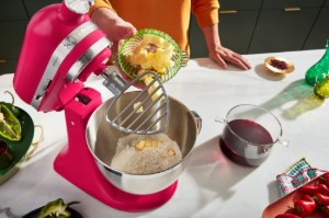Mixer cu bol 4.7L, Artisan, Model 195, Hibiscus - KitchenAid