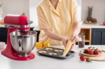 Mixer cu bol 4.7L, Artisan, Model 195, Hibiscus - KitchenAid