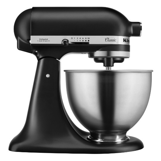 Mixer cu bol 4.3L, Classic, Matte Black - KitchenAid