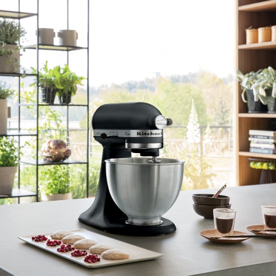 Mixer cu bol 4.3L, Classic, Matte Black - KitchenAid