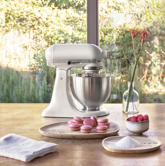 Mixer cu bol 4.3L, Classic, White - KitchenAid