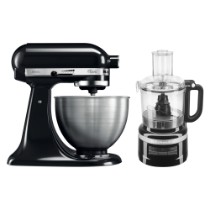 Set mixer cu bol 4,3L, Classic, si robot de bucatarie 1,7 L, Onyx Black - KitchenAid