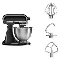 Set mixer cu bol 4,3L, Classic, si robot de bucatarie 1,7 L, Onyx Black - KitchenAid
