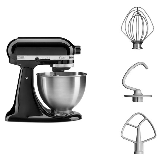 Set mixer cu bol 4,3L, Classic, si robot de bucatarie 1,7 L, Onyx Black - KitchenAid