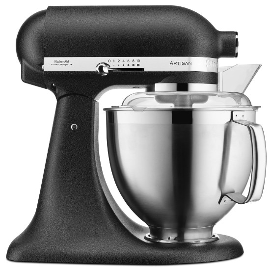 Mixer cu bol 4.8L, Artisan, Model 185, Cast Iron Black - KitchenAid