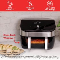 Friteuza dubla cu aer cald, 8,5L/1700W, Vortex Plus VersaZone ClearCook - Instant Pot