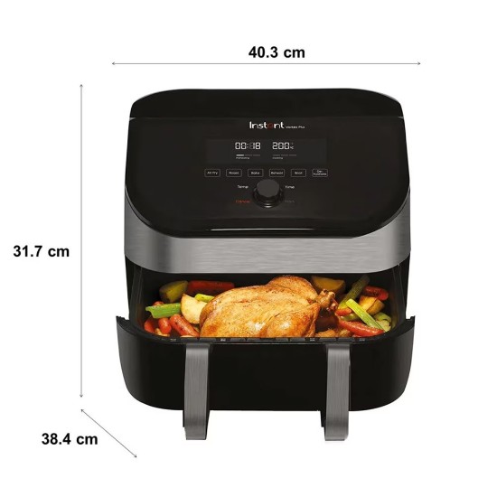 Friteuza dubla cu aer cald, 8,5L/1700W, Vortex Plus VersaZone ClearCook - Instant Pot