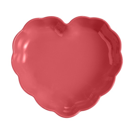 Tava inima, ceramica, 26,5x24,5cm/1,8L, "Madeleine", Rose Candy - Emile Henry
