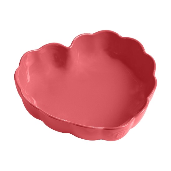 Tava inima, ceramica, 26,5x24,5cm/1,8L, Rose Candy - Emile Henry