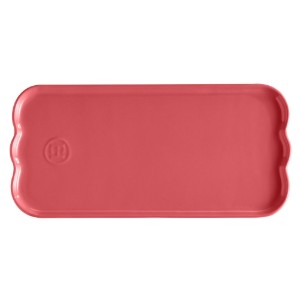 Platou servire, ceramica, 31,5x15cm, "Madeleine", Rose Candy - Emile Henry