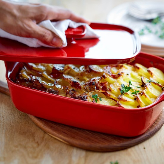 Capac pentru tava 9652, ceramica, 30,5x22cm, Burgundy - Emile Henry