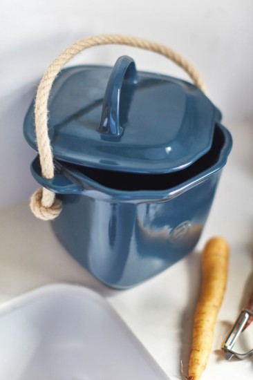 Recipient compost, ceramica, 25x20,5cm/3,25L, Blue Flame - Emile Henry