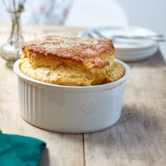 Tava pentru souffle, ceramica, 23 x 21,5 cm/2,2L, Clay - Emile Henry