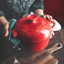 Oala orez, ceramica, 25,5cm/2,5L, Burgundy - Emile Henry