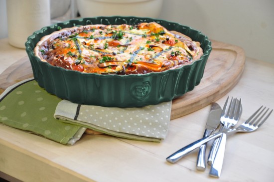 Tava tarte, ceramica, 28cm/1,98L, Cedar - Emile Henry