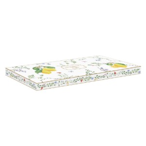 Tava servire, portelan, 35x15cm, "Fleurs et Citrons" - Easy Life