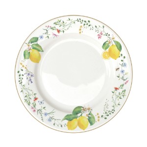 Farfurie intinsa, portelan, 26,5cm, "Fleurs et Citrons" - Easy Life