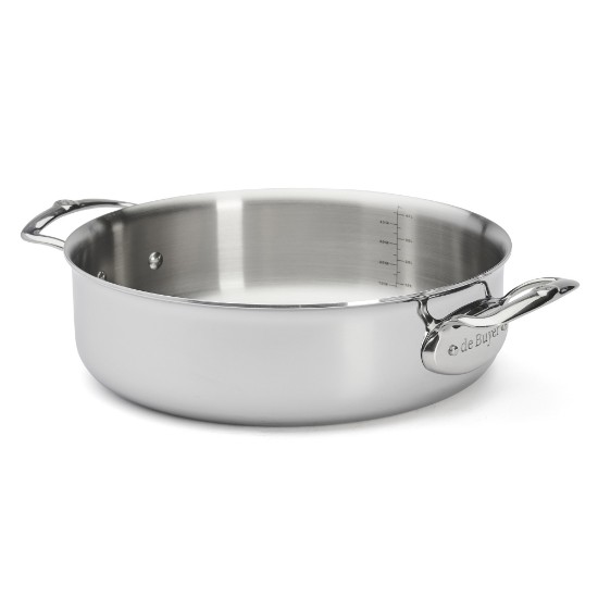 Tigaie saute cu 2 manere 5-Ply, inox, 28 cm/4,6 l, "Affinity" - de Buyer