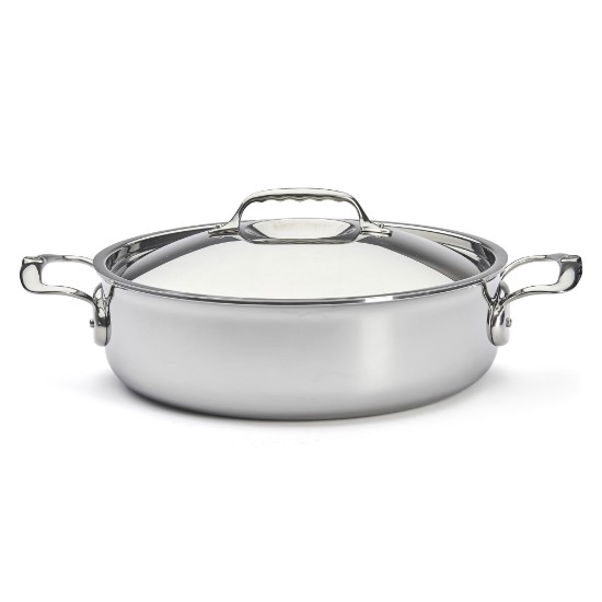 Tigaie saute cu 2 manere 5-Ply, inox, 28 cm/4,6 l, "Affinity" - de Buyer