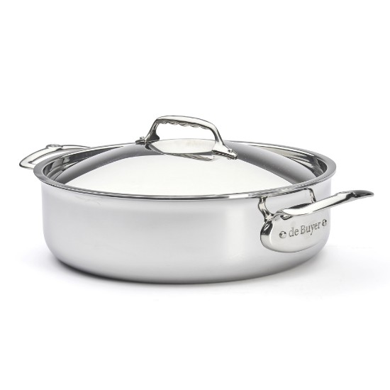 Tigaie saute cu 2 manere 5-Ply, inox, 28 cm/4,6 l, "Affinity" - de Buyer