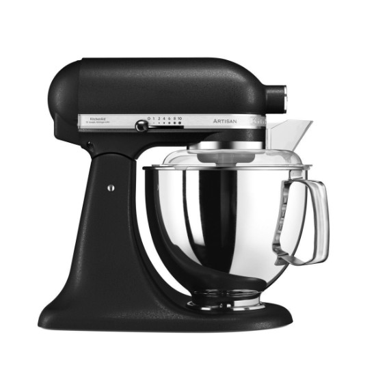 Mixer cu bol 4.8L, Artisan, Model 175, Cast Iron Black - KitchenAid