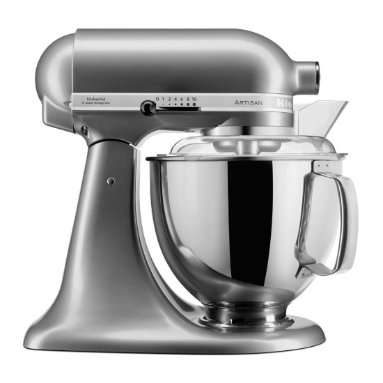 Mixer cu bol 4.8L, Artisan, Model 175, Contour Silver - KitchenAid