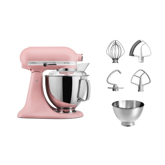 Mixer cu bol 4.8L, Artisan, Model 175, Dried Rose - KitchenAid