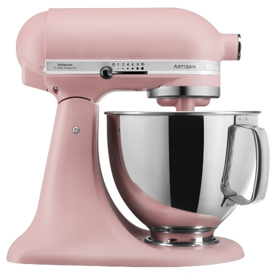 Mixer cu bol 4.8L, Artisan, Model 175, Dried Rose - KitchenAid