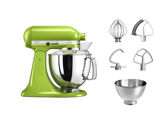 Mixer cu bol 4.8L, Artisan, Model 175, Green Apple - KitchenAid