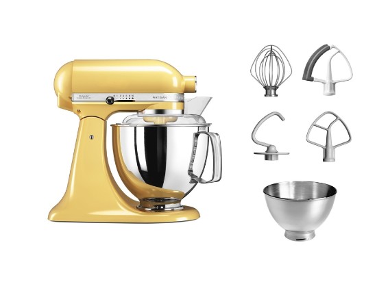 Mixer cu bol 4.8L, Artisan, Model 175, Majestic Yellow - KitchenAid