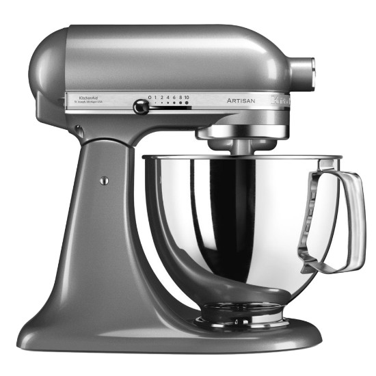 Mixer cu bol 4.8L, Artisan, Model 125, Contour Silver - KitchenAid