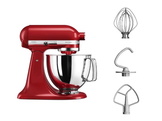 Mixer cu bol 4.8L, Artisan, Model 125, Empire Red - KitchenAid