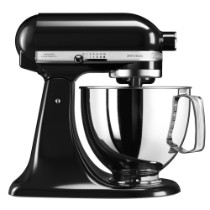 Mixer cu bol 4.8L, Artisan, Model 125, Onyx Black - KitchenAid