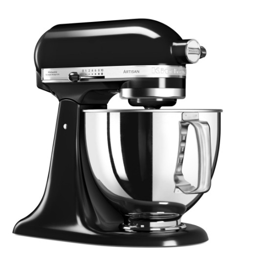 Mixer cu bol 4.8L, Artisan, Model 125, Onyx Black - KitchenAid