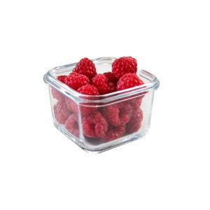 Caserola patrata, sticla, 210ml, Albastru - Glasslock